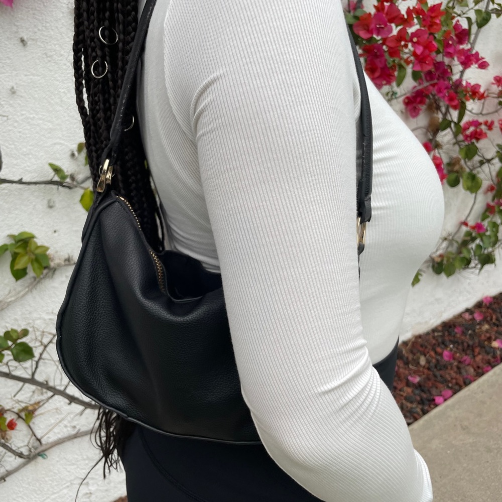 Asymmetrical Premium Micro Ribbed Modal Square Neck Long Sleeve Bodysuit NWOT - Picture 13 of 15